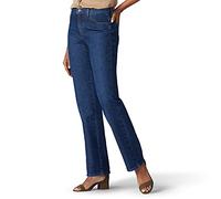 Lee Damen Relaxed Fit Straight Leg Jeans, Meridian, 50 Short