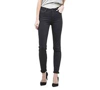 Lee Damen Scarlett HIGH Jeans, Black Rinse, 25W / 29L