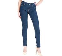 Lee Damen Scarlett Jeans, Solid Blue Kt, 25W / 29L