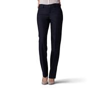 Lee Damen Secretly Shapes Regular Fit Straight Leg Pant Hose, schwarz, 44 Lange