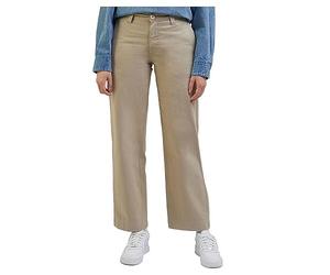 Lee Damen Straight Chino Pants, Beige, 33/33
