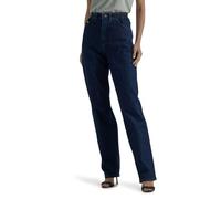 Lee Damen Plus Size Relaxed Fit Side Elastic Tapered Leg Jeans, Dunkles Indigo, 52