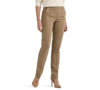 Lee Damen Ultra Lux Comfort Any Wear Straight Leg Pant Hose, Oscar Khaki, 46 Kurze Schlauch