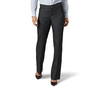 Lee Damen Flex Motion Regular Fit Trouser Pant Hose, Schwarze Spülung, 38 Kurz