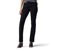Lee Damen Ultra Lux Comfort with Flex Motion Straight Leg Jeans, Schwarz, 48 Kurz