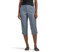 Lee Damen Ultra Lux Comfort with Flex-to-go Cargo Capri Pant Hose, Tech Grey, 42