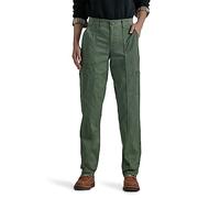 Lee Damen Ultra Lux Comfort with Flex-to-go Utility Pant Hose, Olivenhain, 46