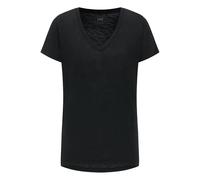 Lee Damen V Neck Tee T-Shirt, Schwarz, M EU