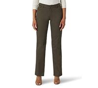 Lee Damen Wrinkle Free Relaxed Fit Straight Leg Pant Hose, Frontier Olive, 40