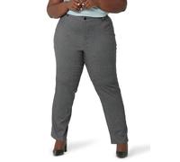 Lee Damen Faltenfreie, Lockere Passform, Gerades Bein Hose, schwarz, 34