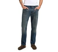 Straight-Jeans LEE "Extreme Motion", Herren, Gr. 34, Länge 34, blau (maverick), Denim/Jeans, Obermaterial: 69% Baumwolle, 20% Polyester, 8% Viskose, 3% Elasthan, normal lang, Jeans Straight-Jeans, Ext