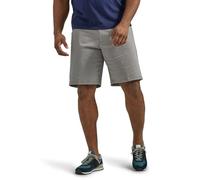 Lee Herren Big & Tall Extreme Motion Flat Front Short, Stahl, 52