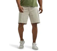 Lee Herren Big & Tall Extreme Motion Flat Front Shorts, Stone, 46, Stein
