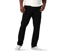 Lee Herren Big & Tall Extreme Motion Relaxed Straight Jeans, Schwarz, 50W / 34L