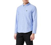 Lee Herren Button Down Shirts, Washed Blue, Large