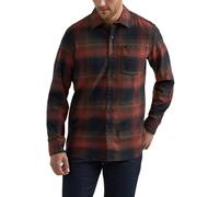 Lee Herren Extreme Motion Allzweck-Arbeitshemd, langärmelig, Sweet Maple Black Plaid, Klein