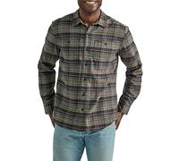 Lee Herren Extreme Motion Flanell Working West Shirt, anthrazit kariert, Klein