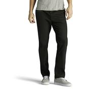 Lee Herren Extreme Motion Slim Straight Flacher Vorderseite Lässige Hose, Schwarz, 34W / 29L