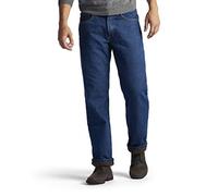 Lee Herren-Jeans mit Fleece und Flanell gefüttert, lockere Passform, gerades Bein