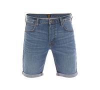 Lee Herren Jeans Short Regular Fit Kurze Stretch Shorts Baumwolle Bermuda Sommer Hose Blau w30, Größe:W 30, Farbe:Mid Used (L73ESJWY)