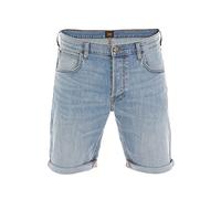 Lee Herren Jeans Short Regular Fit Kurze Stretch Shorts Baumwolle Bermuda Sommer Hose Blau w30, Größe:W 30, Farbe:Light Used (L73ESJWX)