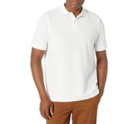 Lee Herren Modern Fit Short Sleeve Polo Shirt Polohemd, Weiß, Mittel