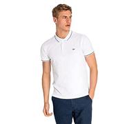 Lee Herren Pique Polo T shirt, Bright White (Lj), L EU