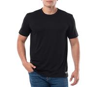 Lee Herren Schnell trocknendes kurzärmeliges T-Shirt, schwarz, Groß