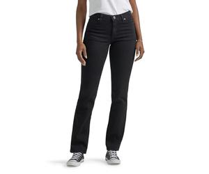 LEE - Jeans Damen - Slim Straight Fit - Elly - Schwarz Rinse
