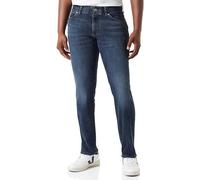 Straight-Jeans LEE "Extreme Motion", Herren, Gr. 34, Länge 32, blau (executive), Denim/Jeans, Obermaterial: 77% Baumwolle, 21% Polyester, 2% Elasthan, normal lang, Jeans Straight-Jeans, Extreme Motion