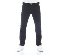Lee Jeans Herren Stretch Regular Fit Daren Zip Fly Straight Fit Jeanshose Hose Denim, Farbe: Rinse Black, Größe: 38W / 30L