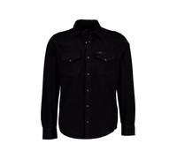 Lee Jeans Langarmhemd Regular Western – Herren, Regular Fit, 100% Baumwolle, Schwarz, Gr. L
