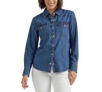 Lee Legendäres Western-Hemd für Damen, schmale Passform, Understated Ground, X-Groß