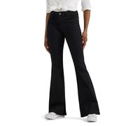 Lee Legendary Mid Rise Flare Jeans für Damen, Schwarz, 50 Kurz