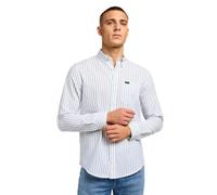 Lee Men's Button DOWN Shirt, Bright White, S