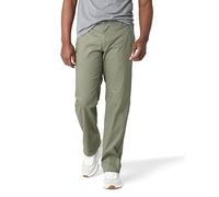 Lee Men's Performance Series Extreme Comfort Straight Fit Pant, Muted Olive, 36W x 29L