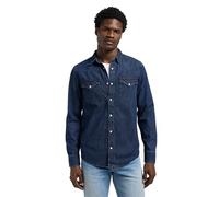 Jeanshemd LEE "REGULAR WESTERN", Herren, Gr. 4XL, rinse, Denim/Jeans, Obermaterial: 100% Baumwolle, casual, regular fit, Langarm, Hemden (63653617-4XL) rinse