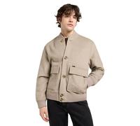 Lee Men's Wool Bomber Jacket, Warm Gray Heather, XXL