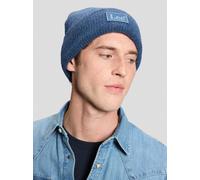 Lee Mütze Herren Wolle blau, ONE SIZE