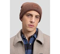 Lee Mütze Herren Wolle braun, ONE SIZE