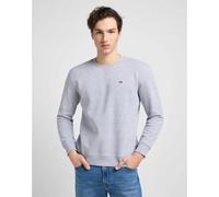 Lee Herren Plain Crew SWS Sweatshirts, Grey MELE, 3XL