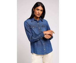 Lee Regular Western Shirt Through The W Größe: S | Longsleeves Outlet | Damen