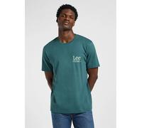Lee Kurzarmshirt Regular Fit Rundhals mit Logo Print - Größe: L
