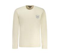 Lee Sweatshirt Langarm Rundhals Printlogo Creme - Größe: M