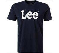 Lee Jeans T-Shirt Wobbly Logo – Navy Drop, Blau XL (L65QAIEE)