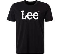 Lee Herren Logo Tee T-Shirt, per Pack Schwarz (Black 01), X-Large (Herstellergröße: XL)
