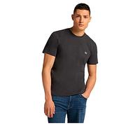 LEE - T Shirt Herren - Regular Fit - Ss Patch Logo Tee - Washed Schwarz