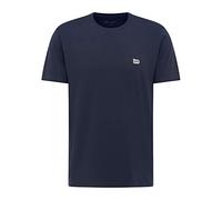 LEE - T Shirt Herren - Regular Fit - Ss Patch Logo Tee - Washed Schwarz