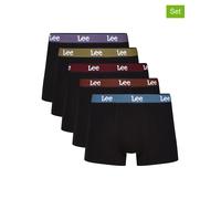LEE Underwear 5er-Set: Boxershorts "Lister" in Schwarz - Größe M | Herren Waesche