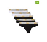LEE Underwear 5er-Set: Slips "Miri" in Schwarz - Größe M | Damen Unterteile